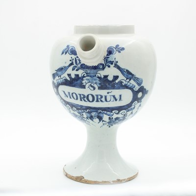 Lot 73 - An 18th century Dutch Delft wet drug jar,...