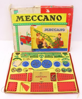 Lot 502 - Meccano outfit no.4, comprising red and green...