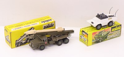 Lot 479 - Solido group of 2 Military diecasts to include:...