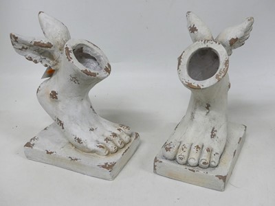 Lot 94 - A pair of novelty planters in the form of...