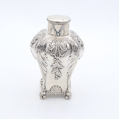 Lot 81 - A late Victorian silver tea caddy, of...