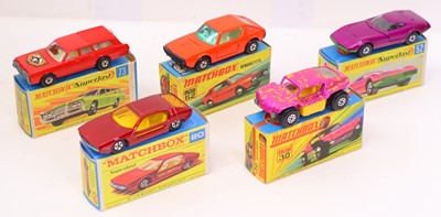 Lot 812 - Matchbox 1/75 and Superfast series group of 5...