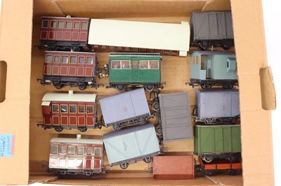Lot 446 - 0-16.5 narrow gauge coaches & wagons in the...