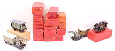 Lot 168 - One tray of mostly Hornby 0 gauge wagons and...