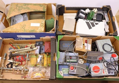 Lot 146 - Four boxes of various Hornby 0 gauge and other...