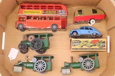 Lot 453 - Small collection of Triang Minic clockwork...