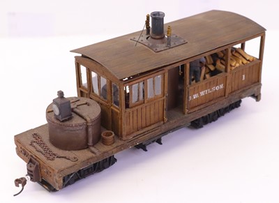Lot 423 - On30 American 0 gauge scratch-built narrow...