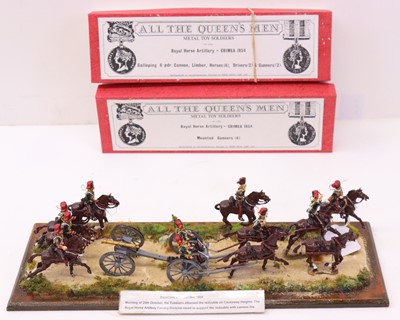 Lot 334 - All the Queens Men hand-painted white metal...