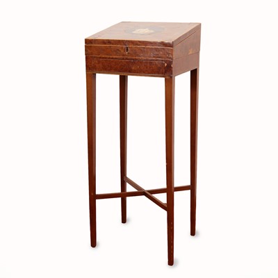 Lot 244 - An early 19th century amboyna, satinwood and...