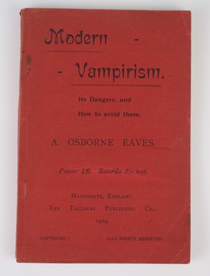 Lot FOLKLORE & MYTHOLOGY: Osborne Eaves, A: Modern...