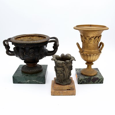 Lot 29 - An early 20th century bronze and gilt-bronze...
