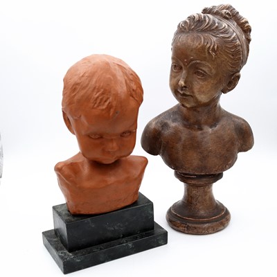 Lot 30 - An early to mid 20th century painted plaster...