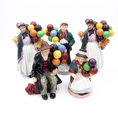 Lot 25 - A group of five Royal Doulton figures, to...