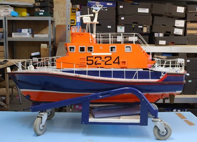 Lot 483 - Radio-controlled RNLI 52-24 lifeboat, in RNLI...