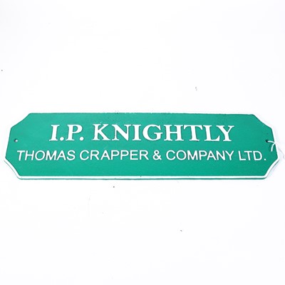 Lot 60 - A reproduction painted cast metal sign 'I.P....