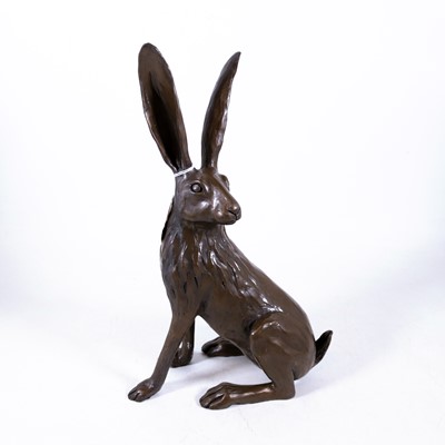 Lot 70 - A reproduction bronzed composite figure of a...