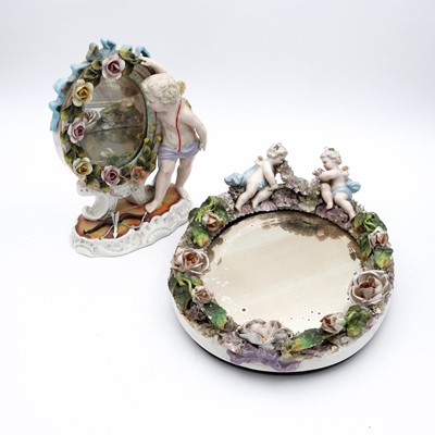Lot 85 - An early 20th century German porcelain floral...