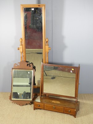 Lot 583 - A George III style fret carved mahogany wall...