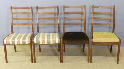 Lot 673 - G Plan - a set of four 1970s teak dining...