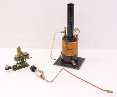 Lot 1203 - Collection of live steam boat components, to...