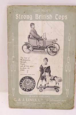 Lot 1135 - G and J Lines 1912-1913 catalogue, 2 pages are...