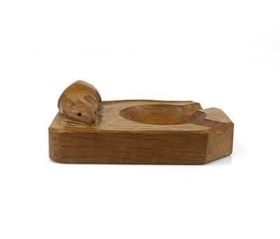 Lot 434 - Robert 'Mouseman' Thompson - a carved oak...