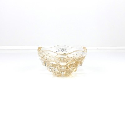 Lot 322 - Lalique - a contemporary 'Vibration' amber...