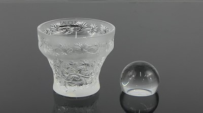 Lot 330 - Lalique - a contemporary 'Coriander' frosted...