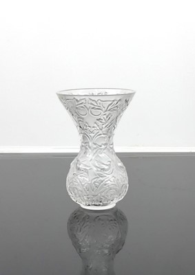 Lot 326 - Lalique - a contemporary 'Arabesque' frosted...