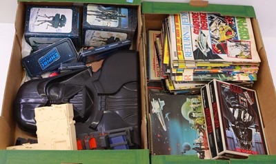 Lot 1041 - 2 Trays containing Star Wars related...