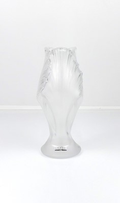 Lot 320 - Lalique - a contemporary 'Iris' frosted glass...