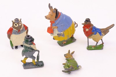 Lot 934 - 5 various Britains Coco Cubs lead hollowcast...