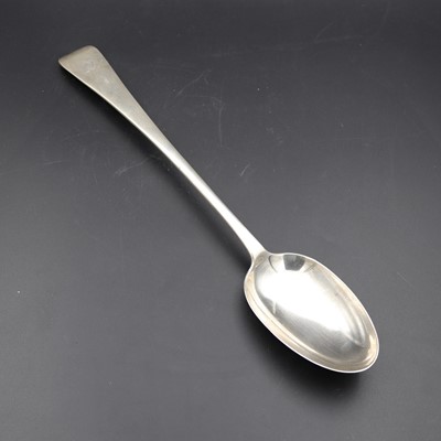 Lot 260 - An Edwardian silver serving spoon, in the Old...