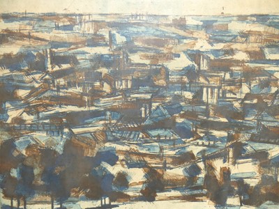 Lot 509 - Keith Scott - Urban landscape 1963, artists...