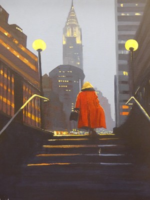 Lot 521 - Dennis Nash (b.1947) - Joey's Diner, acrylic...