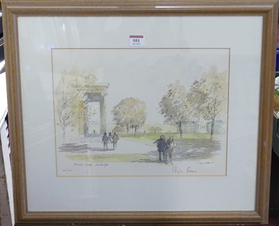 Lot 551 - Hugh Casson (1910-1999) - Downing College,...
