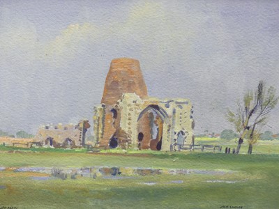Lot 559 - Jack Savage - St Benets Abbey, gouache, 22 x...