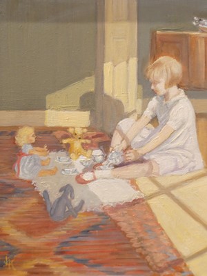 Lot 577 - Late 20th century school - The Dolls' Tea...