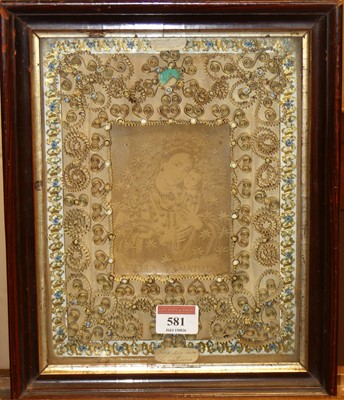 Lot 581 - 19th century Italian monochrome print in...