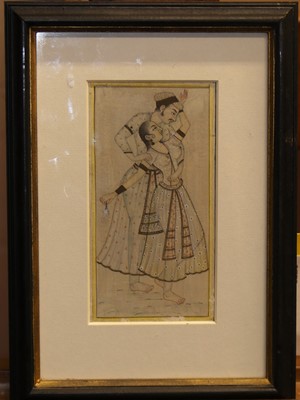 Lot 585 - A group of four photographs of Indian subjects,...