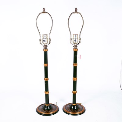 Lot 4 - A pair of contemporary gilt decorated and...