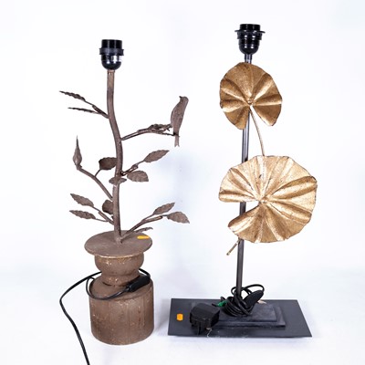 Lot 5 - A contemporary painted metal table lamp, in...
