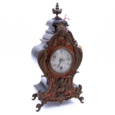 Lot 10 - An early 20th century continental mantel clock,...