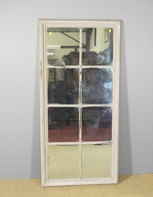 Lot 615 - A contemporary grey painted rectangular wall...