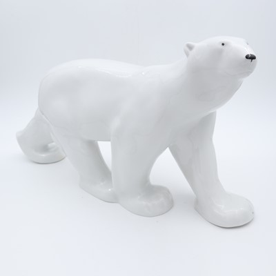 Lot 25 - A large Lomonosov porcelain figure of a polar...