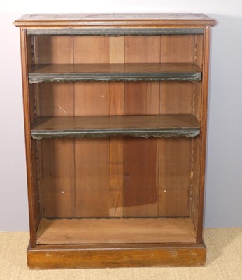 Lot 661 - A circa 1900 mahogany freestanding open...