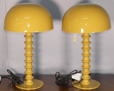 Lot 662 - A pair of contemporary painted metal table...