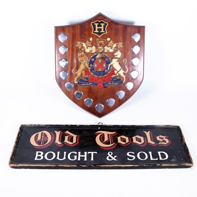 Lot 57 - A 20th century painted wooden shop sign 'Old...