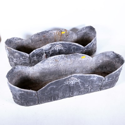 Lot 59 - A pair of 19th century lead windowsill...
