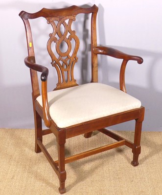 Lot 668 - A 19th century Chippendale style mahogany...